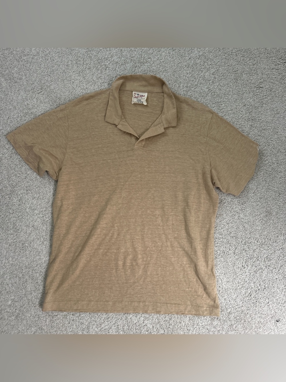 MC2 Saint Barth Men's Tan Polo Shirt